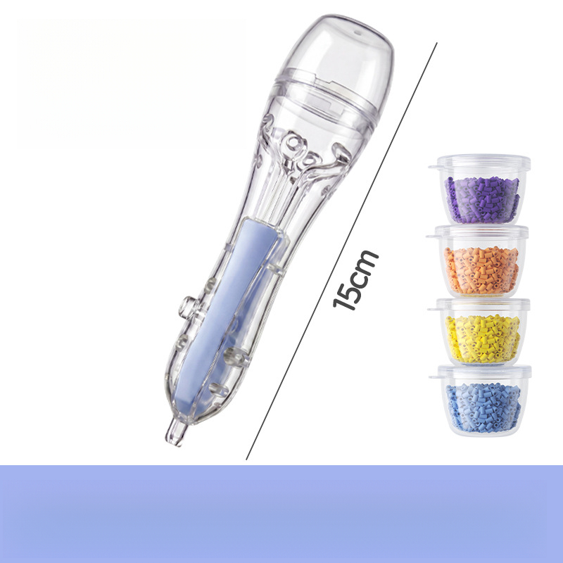 TEMU 5pcs Fuse Bead Addition Set, High-capacity Transparent Pen Body, 4pcs Storage Boxes For Organization, Decoration Craft Tools, Efficient Bead