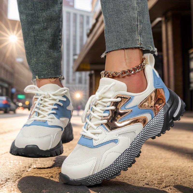 womens fashion casual sneakers vibrant clunky Temu United Kingdom