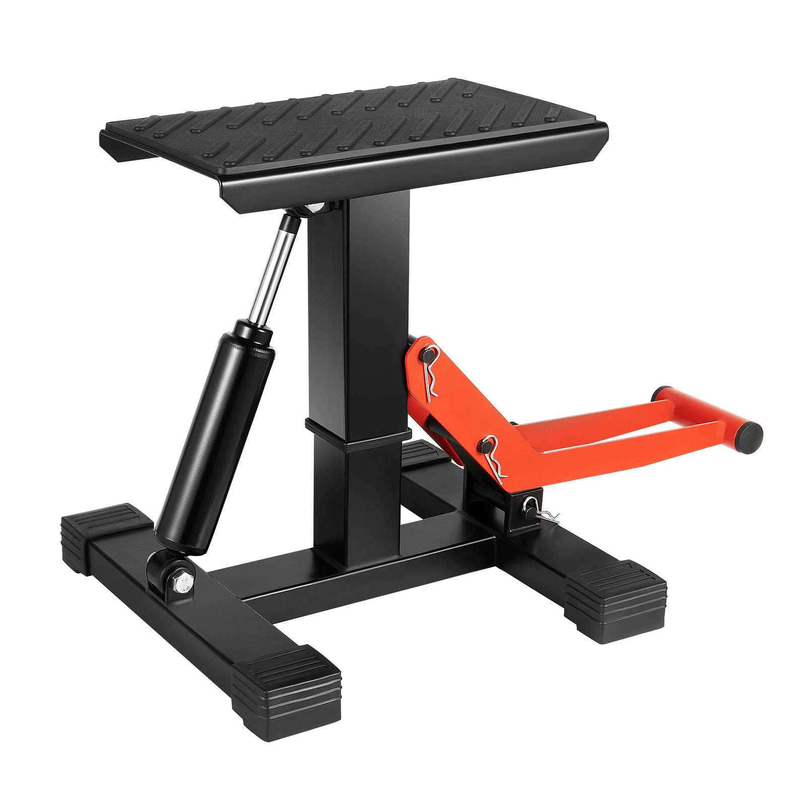 E-shop 400Kg Hydraulischer Motorradheber - Einstellbare Höhe 9.8-15.7In, H-Form Basis für Offroad-Motorräder, 882Lbs Kapazität mit Sicherheitsschloss