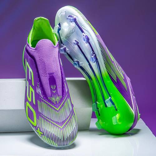 sneakers wt 2517 mens f50 football cleats light pink white upper with blue orange accents transparent outsole with studs multiple colors sizes sleek ideal for soccer training matches