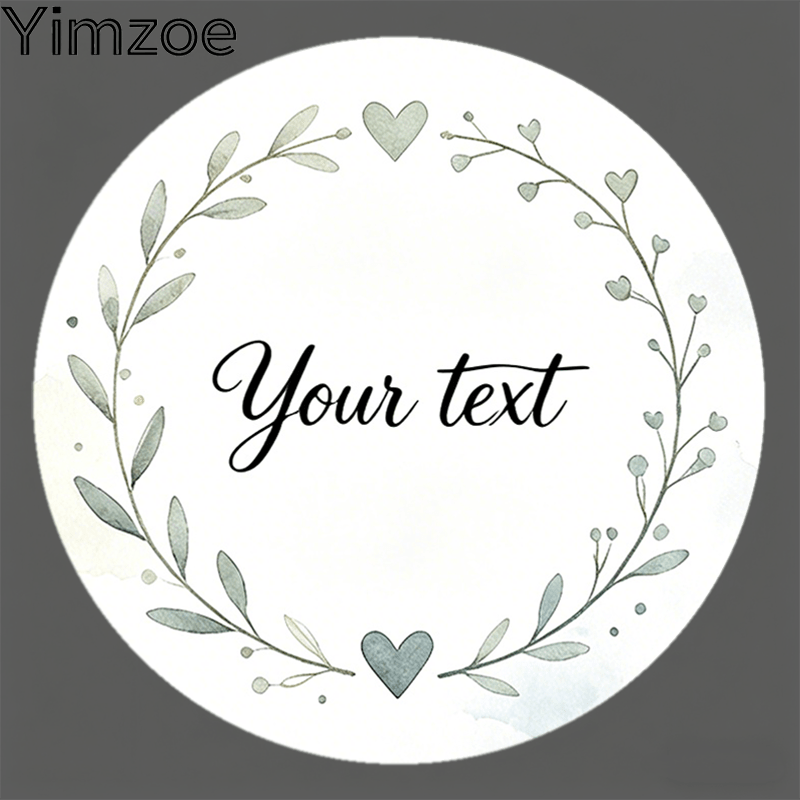 TEMU Yimzoe Adesivi Rotondi Personalizzabili Adatti per Imballaggi - Etichette di Foglie ad Multimisura Adatte per Confezioni Regalo, Esposizione