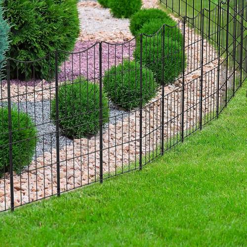 3 pack arched garden fence 37 5in high barrier