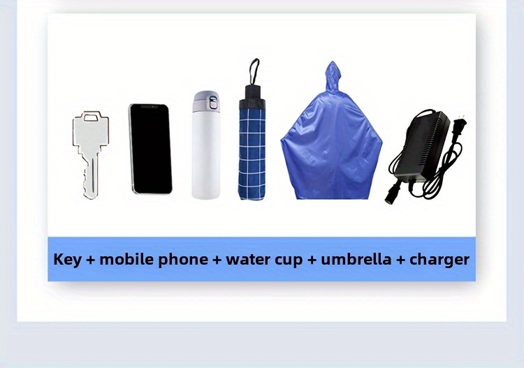 1pc white black motorcycle storage bag adjustable strap large capacity for commuting and travel durable electric bike saddlebag ideal gift for essential for comfortable rides Product details 4