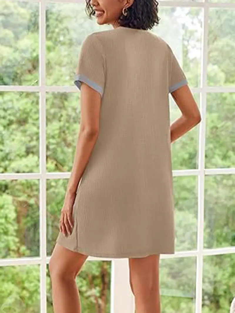 knee length zip up dressing gown elegant stylish dressing gown zip front casual house dress