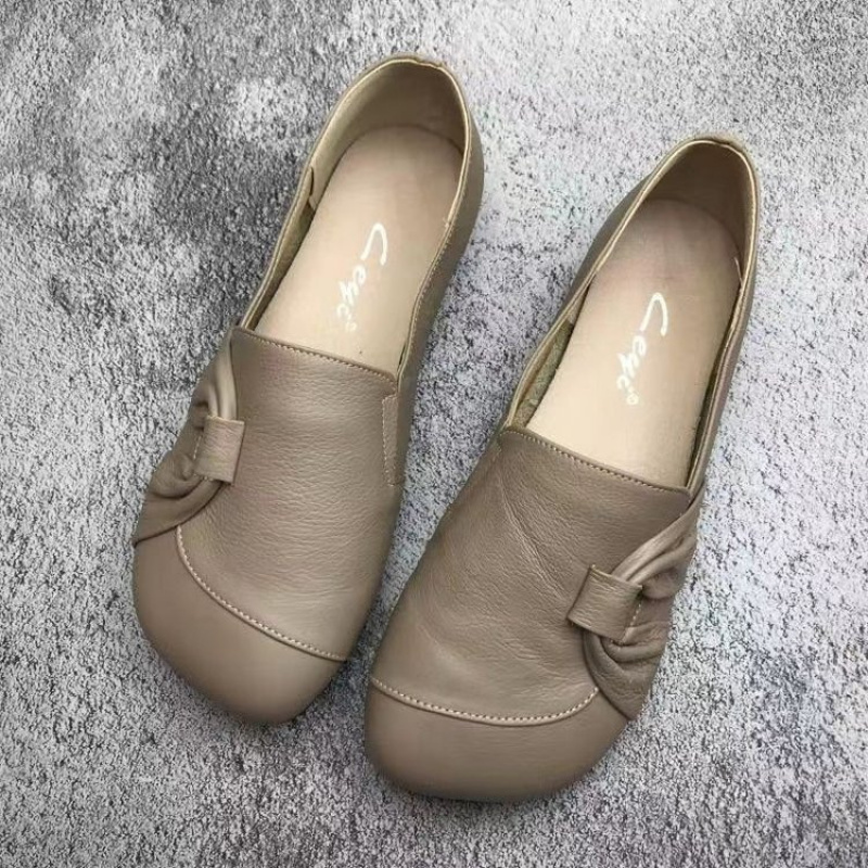 Image of New 2026 Non-slip Plus-size Women's Flat Shoes, Round-toe, Soft-sole Casual Shoes For Spring And Autumn, 's Shoes, Easy Retro Style, Comfortable, Versatile And Breathable Mary Jane Flats, Women Shoes