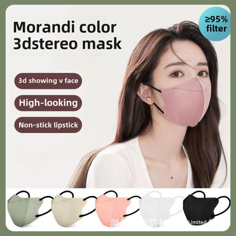 

10pcs Stylish Macaron Disposable Women's Face Masks - Hypoallergenic, Breathable Non-woven Fabric, Individually Wrapped, No Batteries Required - Casual