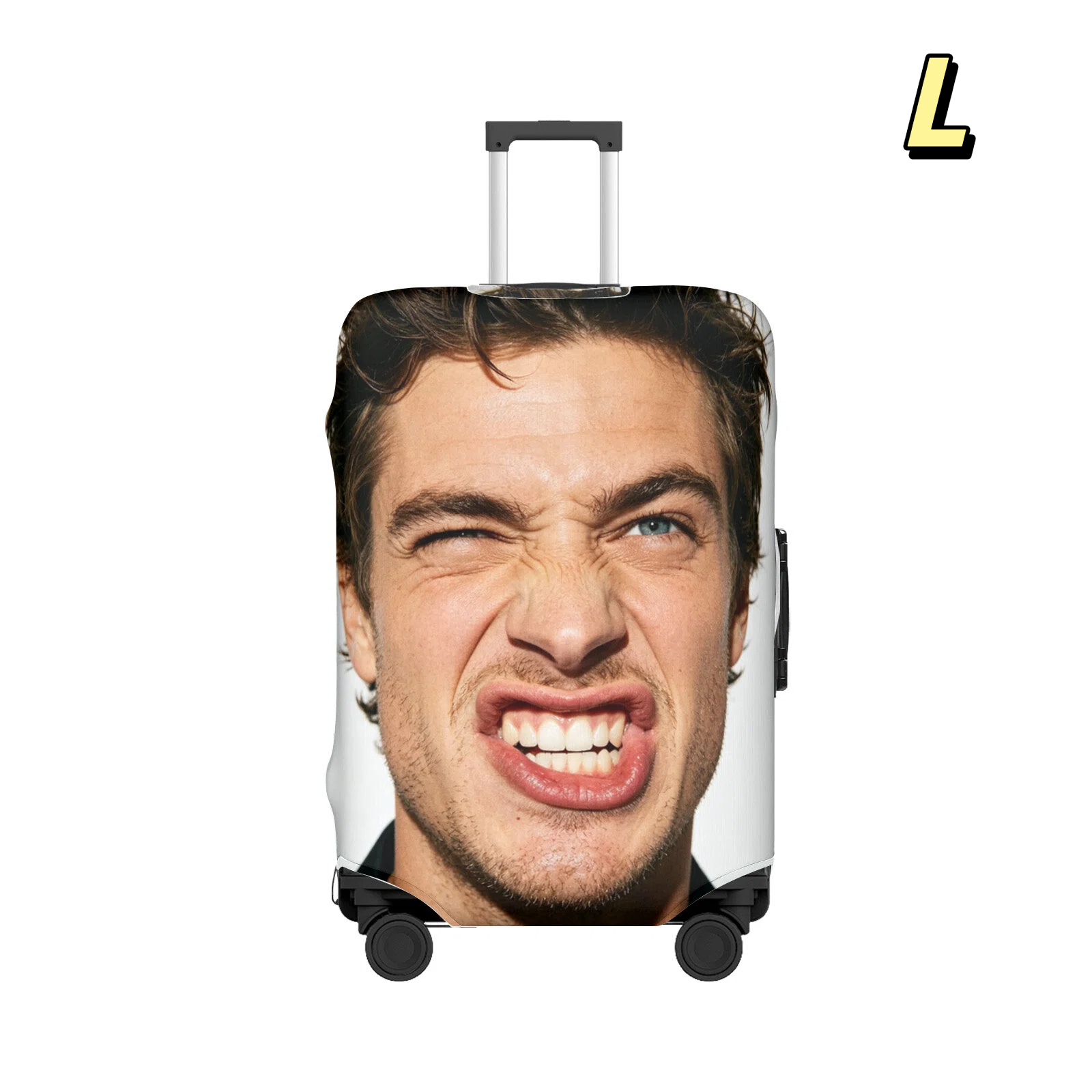 TEMU 1pc Custom Your Own Luggage Cover - Custom Photo, Personalized Photo Suitcase Cover, Travel Souvenirs, Ideal For Business Travel, Multiple Sizes
