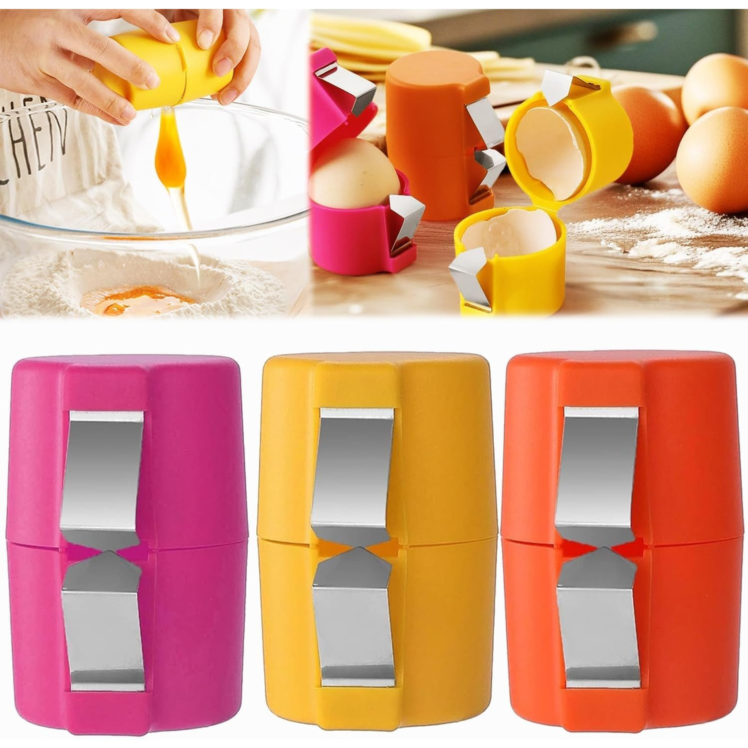 

3pcs Egg - Plastic Egg Peeler & , For Perfectly