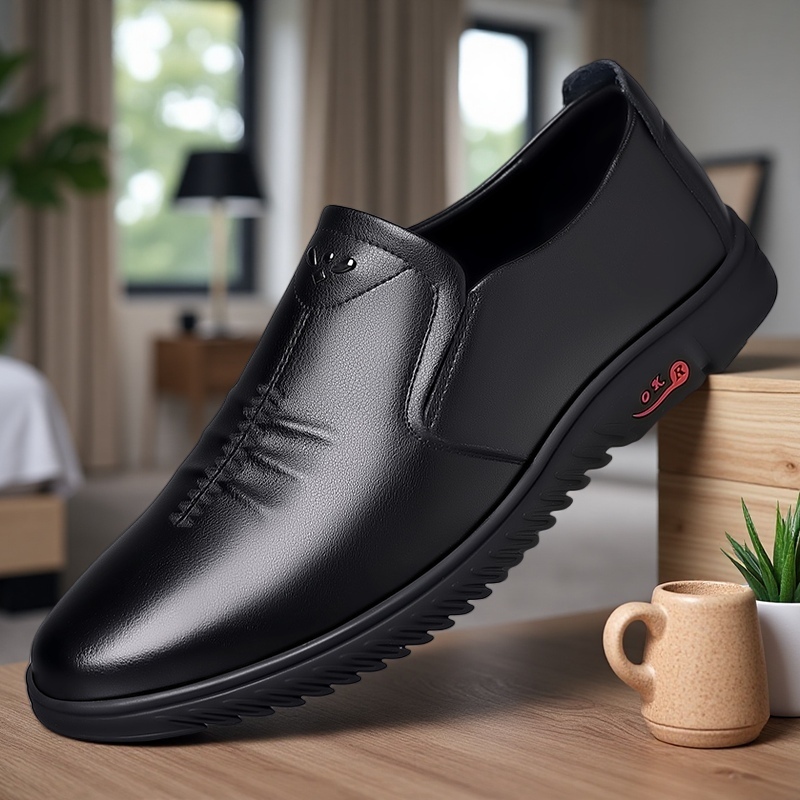 Classic Comfort Men's Shoes & Boots, Dual-Purpose for Work and Commute, Suitable for 11 Occasions, Slip-Resistant Lightweight Classic Office Casual Wear