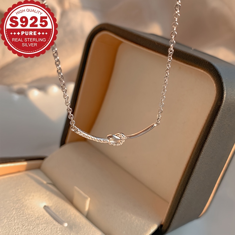 1 Colier de damă S925 Argint Sterling cu inimă încuiată, incrustat cu zirconiu sintetic, colier elegant, rafinat, de înaltă calitate, cadou perfect pentru femei, potrivit pentru purtarea zilnică, potrivit pentru cadou de sezonul absolvirii pentru femei mature, hipoalergenic