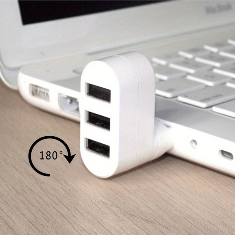 

Confort , USB Compact à 3 - Adaptateur Mini Rotatif pour Ordinateurs Portables & PC, Mate, Connecteur USB Type-C pour Plusieurs Appareils, Idéal pour Clés USB, Modems, Imprimantes & Accessoires