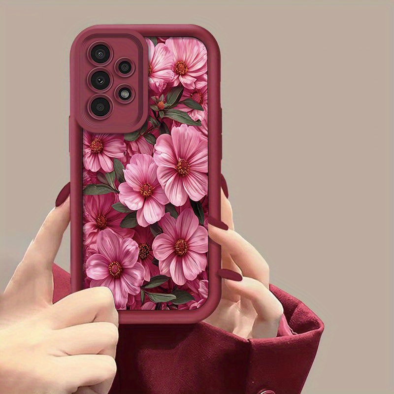 TEMU Full Screen Floral Pattern Phone Case For Galaxy S24/s24 Fe/s24 Ultra/s24 Plus/s23/s23 Ultra/s22 Ultra/s21/s21