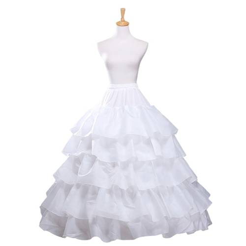 2pcs womens ankle length long plus size wedding slips crinoline underskirt for prom evening wedding dress