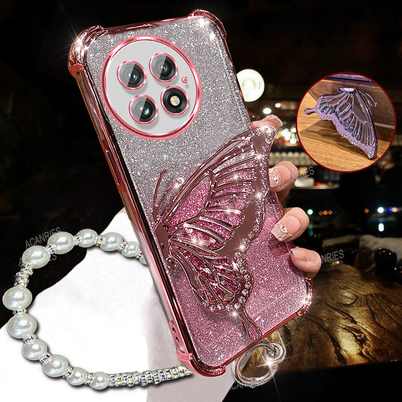 TEMU Phone Case - Elegant Phone Case With Luxury Plating, Designed For Oneplus Models 11, 12, 13, 13t, And 15. It Features A Thickened Anti-fall