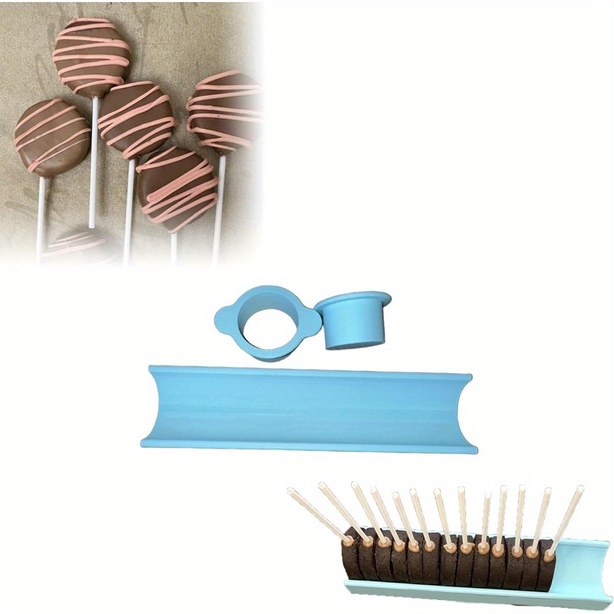 6pcs Plastic Fondant Stencil Tyre Pattern Texture Mats - Cake Baking Embossing Pads For Decorating