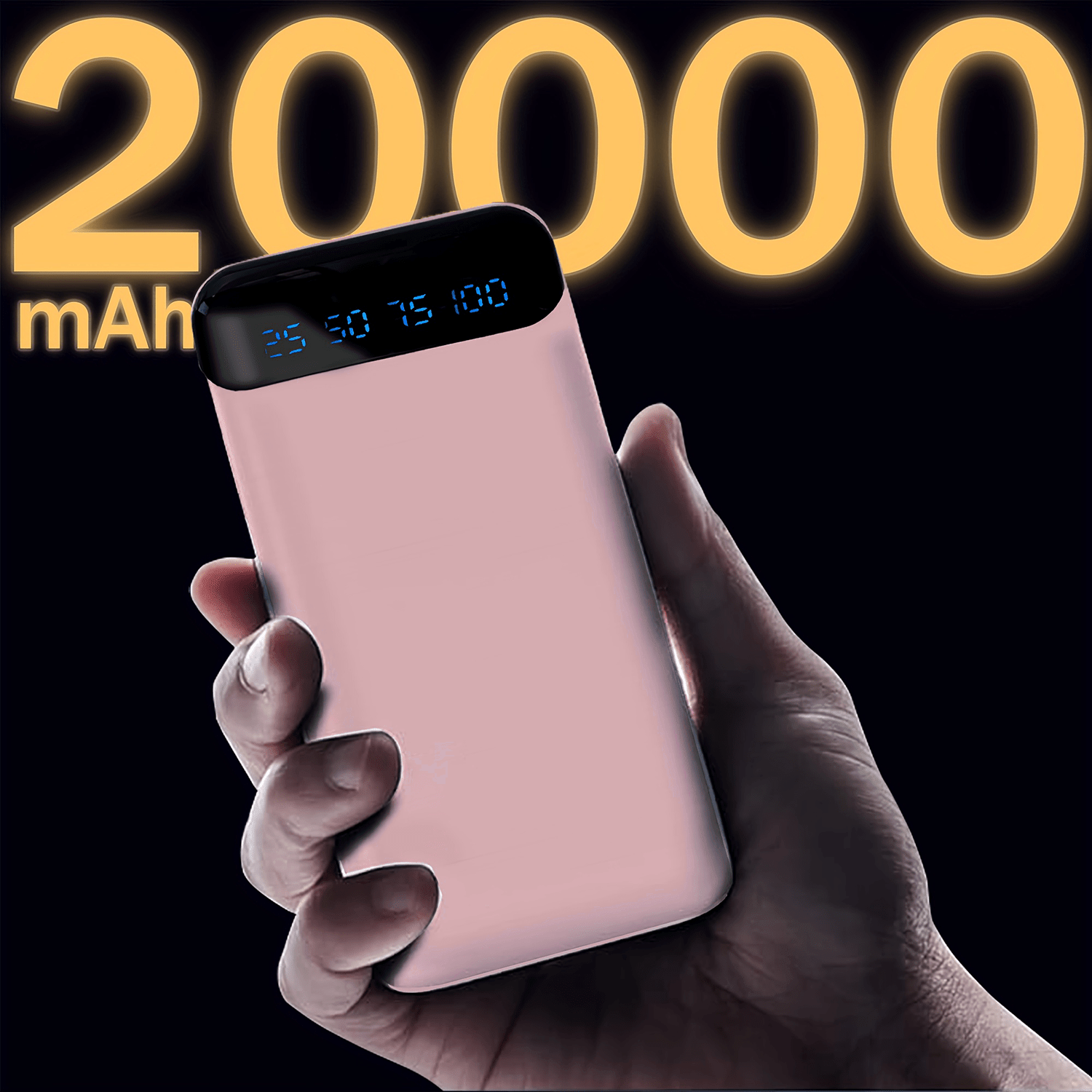 TEMU 10000mah/20000mah Large Capacity Portable Power Bank | 2 Usb Outputs And Type-c Output/input, Suitable For Charging Mobile Phone Devices,