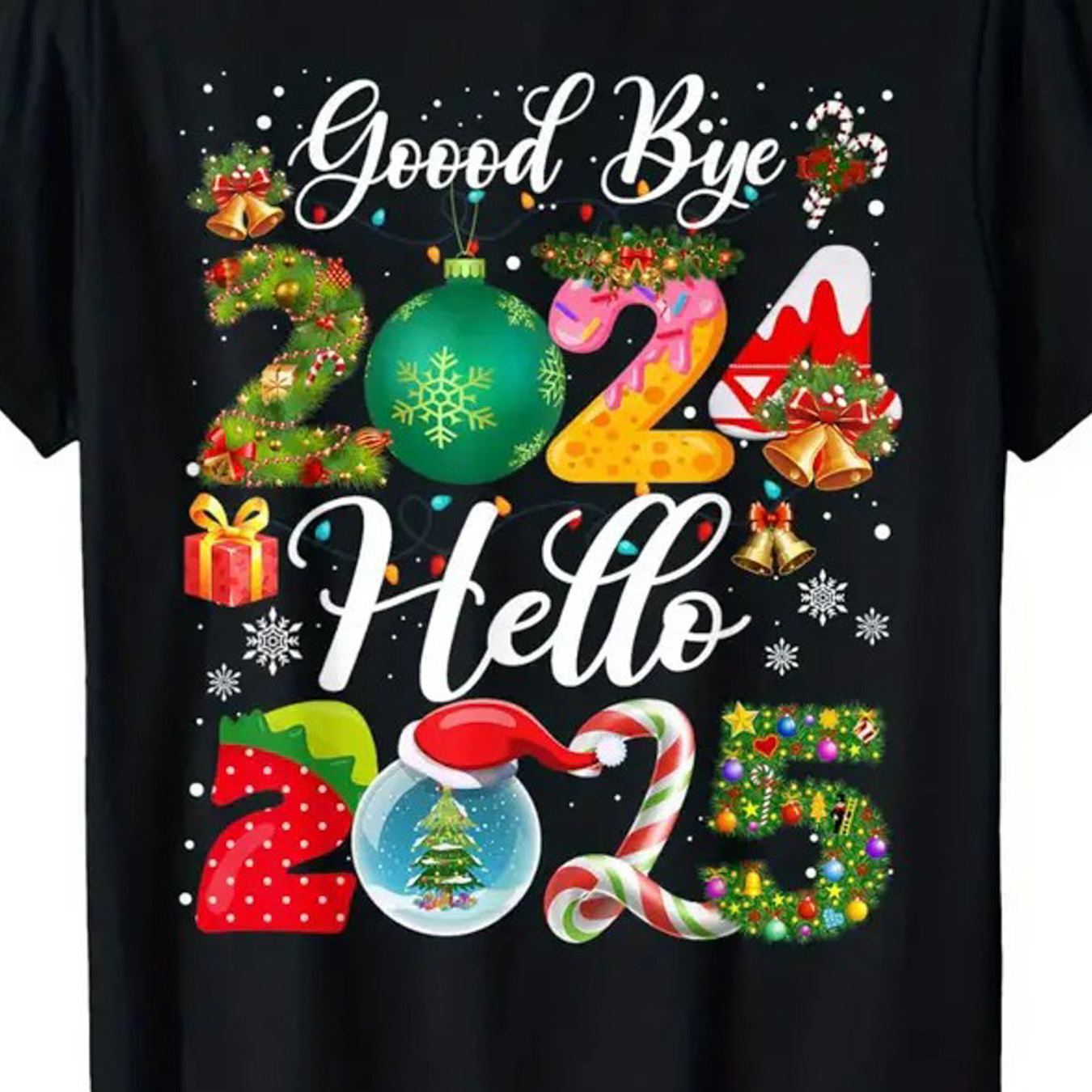 

2025! Christmas & New T- - , , , Round