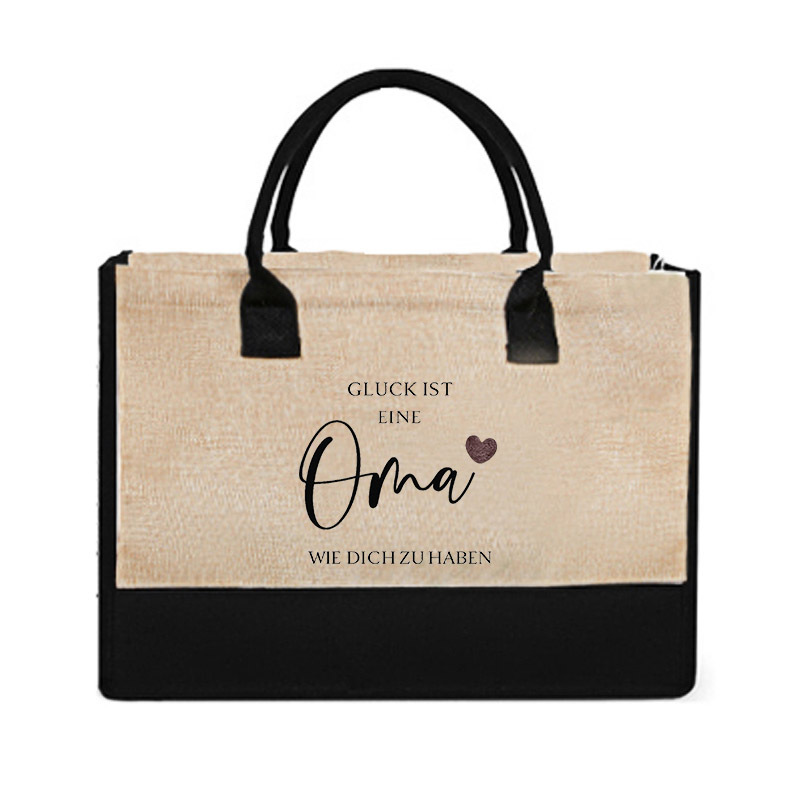 TEMU Eine große Strandtasche mit Oma-Design, personalisierbar als Geschenk für Frauen, geeignet für Reisen und ein aufmerksames Geschenk für Männer