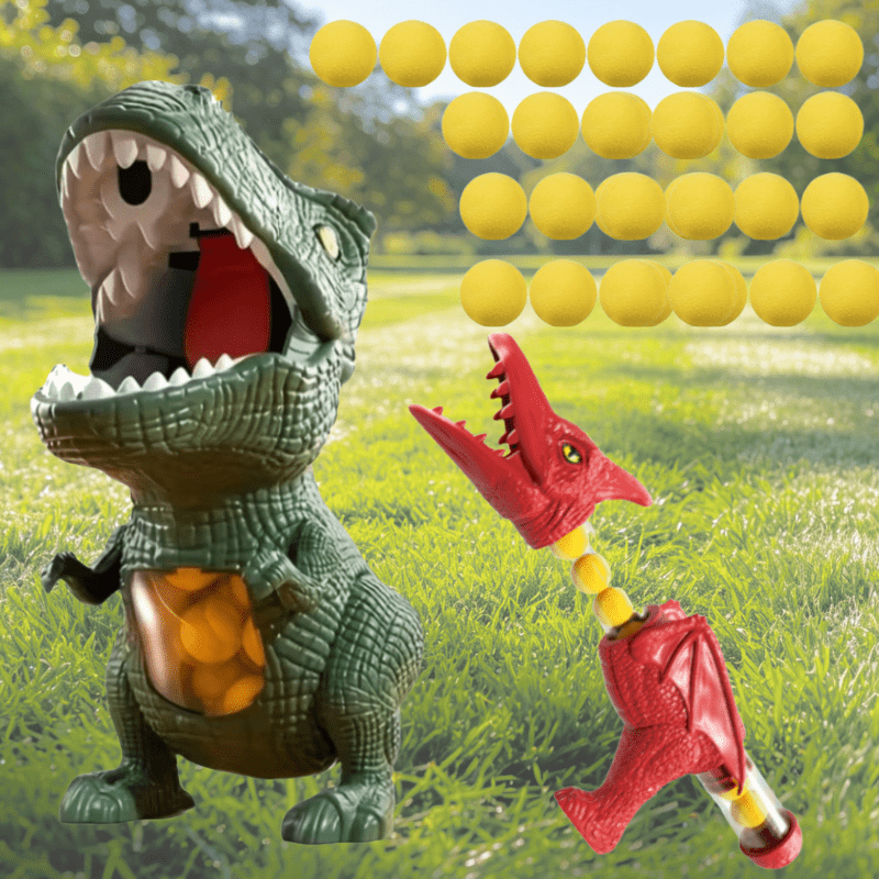 Image of 38pcs Accessories Dinosaur Hunting Toy, Parent-child Interactive Shooting Game - Enhances Hand-eye Coordination, Fun Score Game, Suitable For Parent-child Interaction Ages 3+, Safe Materials