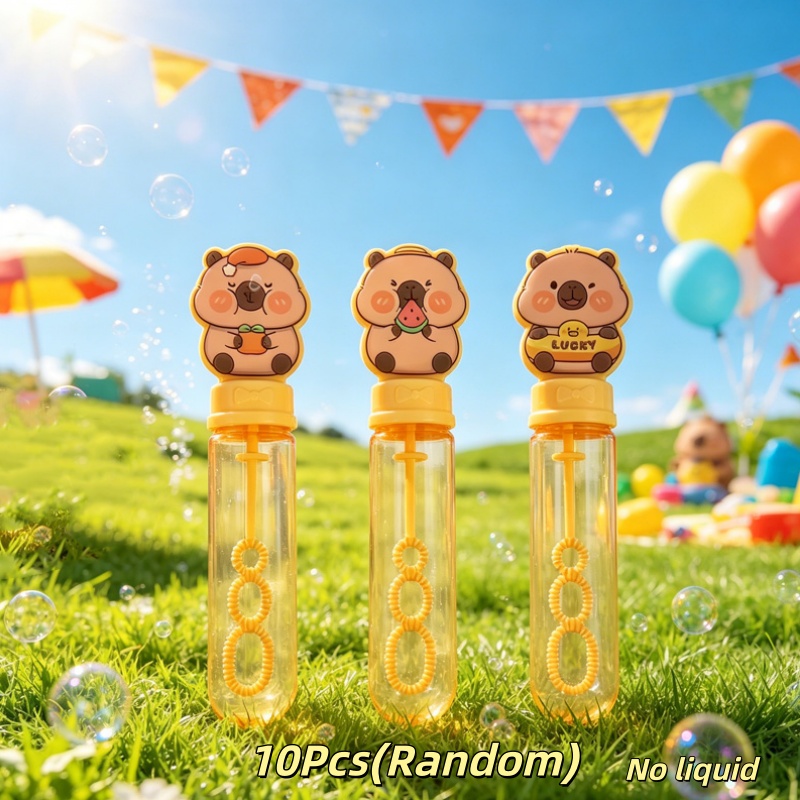 TEMU 10pcs Cute Animal Bubble Wands, No Bubble Solution Included, Bubbles For Kids Party Favors, Party Favors For Kids Pinata Stuffers, Goodie Bags