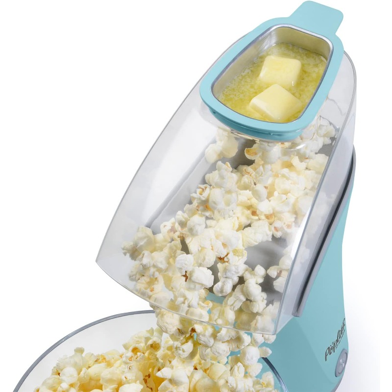 plus hot air popcorn popper machine 18 cup capacity built in measuring cup butter melter like operation cord wrap   easy clean     maker with   on off switch   Product details 2