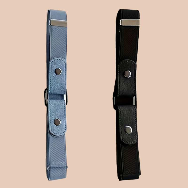 E-shop 2 Stück Unsichtbarer Stretch-Bund, Elastischer Bund Verstellbarer Gürtel ohne Schnalle für Jeans, Anzughosen, Freizeithosen, Unisex, für Plus