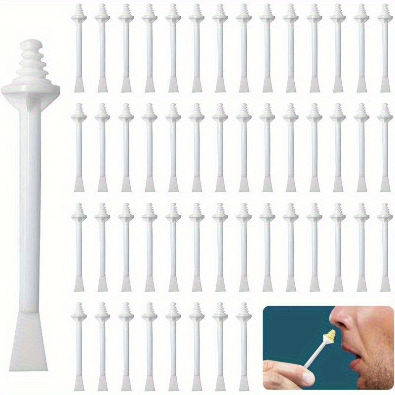 50-pack Hair Removal Waxing Sticks For Men, Unscented Ear& Nose Wax Applicators, Multi-functional Plastic Wax Spatulas Eyebrow Shaping