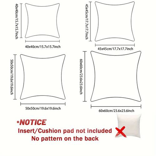 4pcs pillow combination and spring spring style colorful flowers decoration single sided printing excluding pillow core decorative pillow elegant pillowcase machine washable soft fabric cover decorative cushion