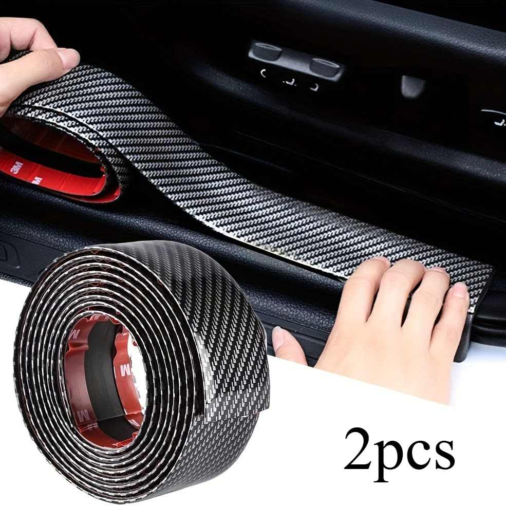 Image of 2pcs Car Rear Bumper Guard, Car Door Edge Guards Door Sill Protector, Car Bumper For Car Door Edge/front And Rear Bumper/door Sill Protector