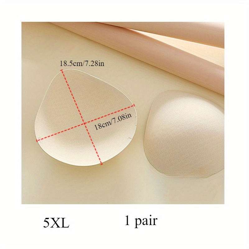 Image of 1 Pair Large Breasts Special Large Breast Def Bra Insert Sponge Chest Pad Sports Anti-exposure Nylon Chest Pad