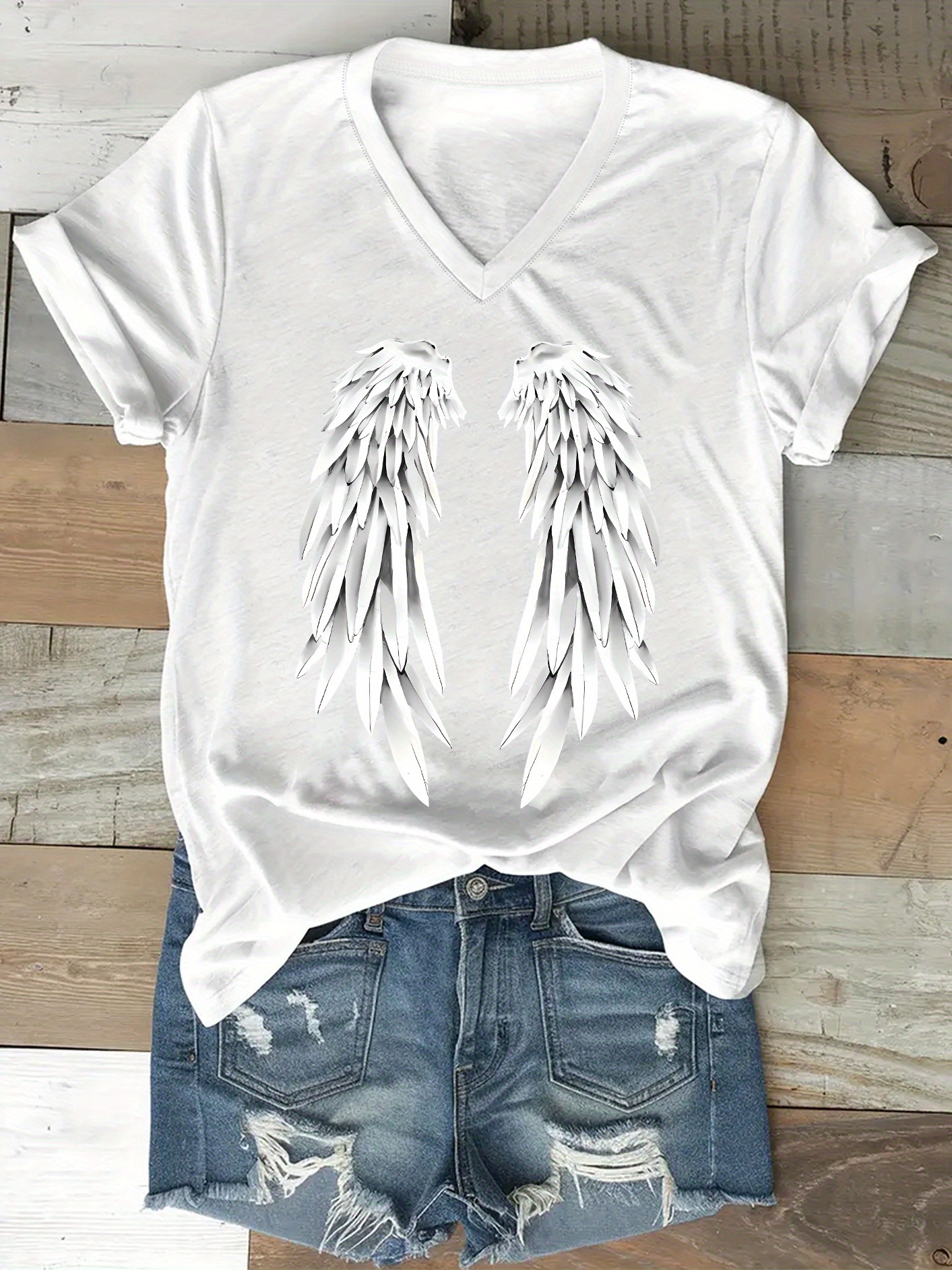Tシャツ・カットソー hug your skin Angel Wing Top White 25SSTOP08WH il_fullxfull.1004957302_24n1.jpg