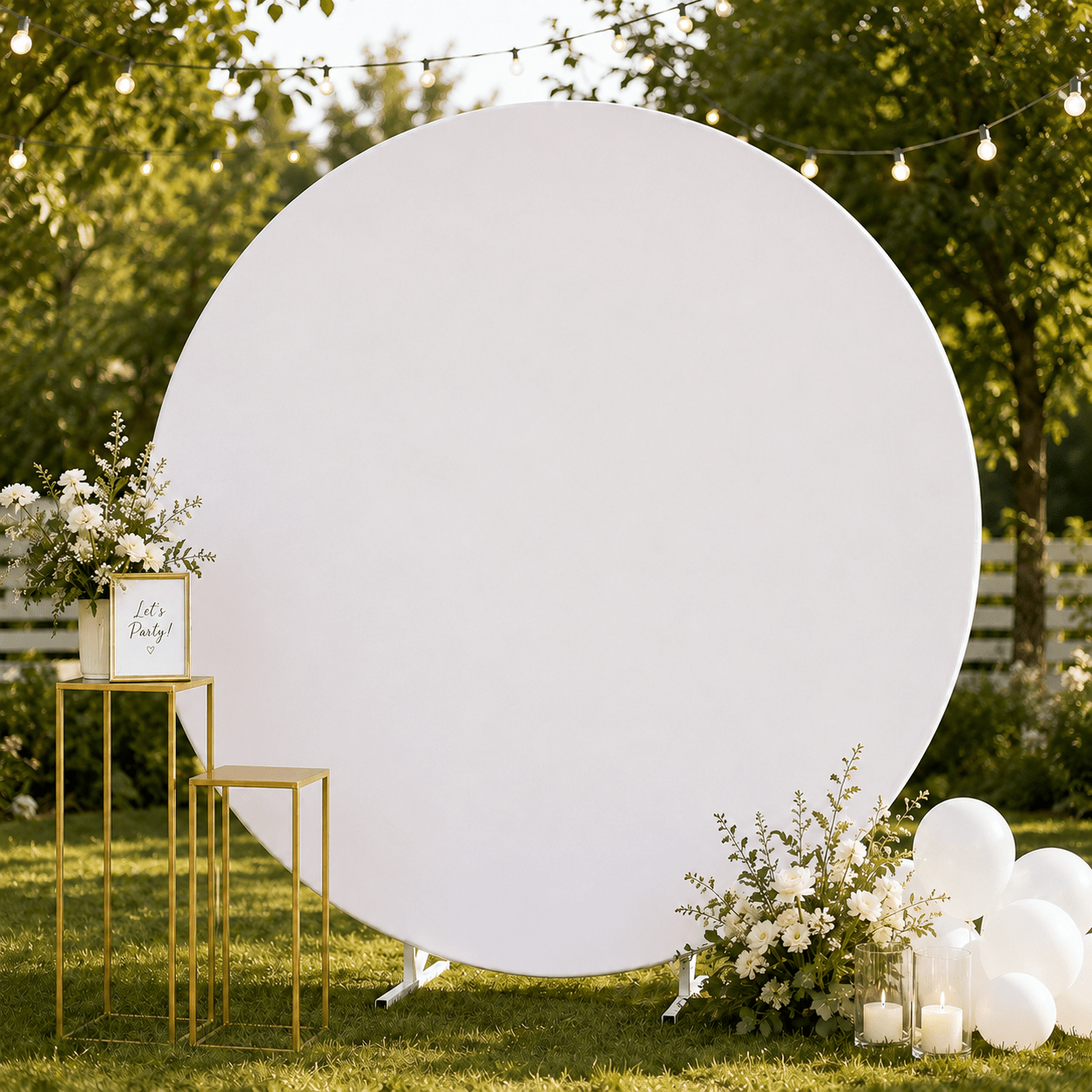 TEMU 1pc Round Arch Backdrop Cloth, Round Arch Backdrop Cloth Elastic Cloth Round Background Cloth With Elastic Band, Diameter 180/200/220cm Round
