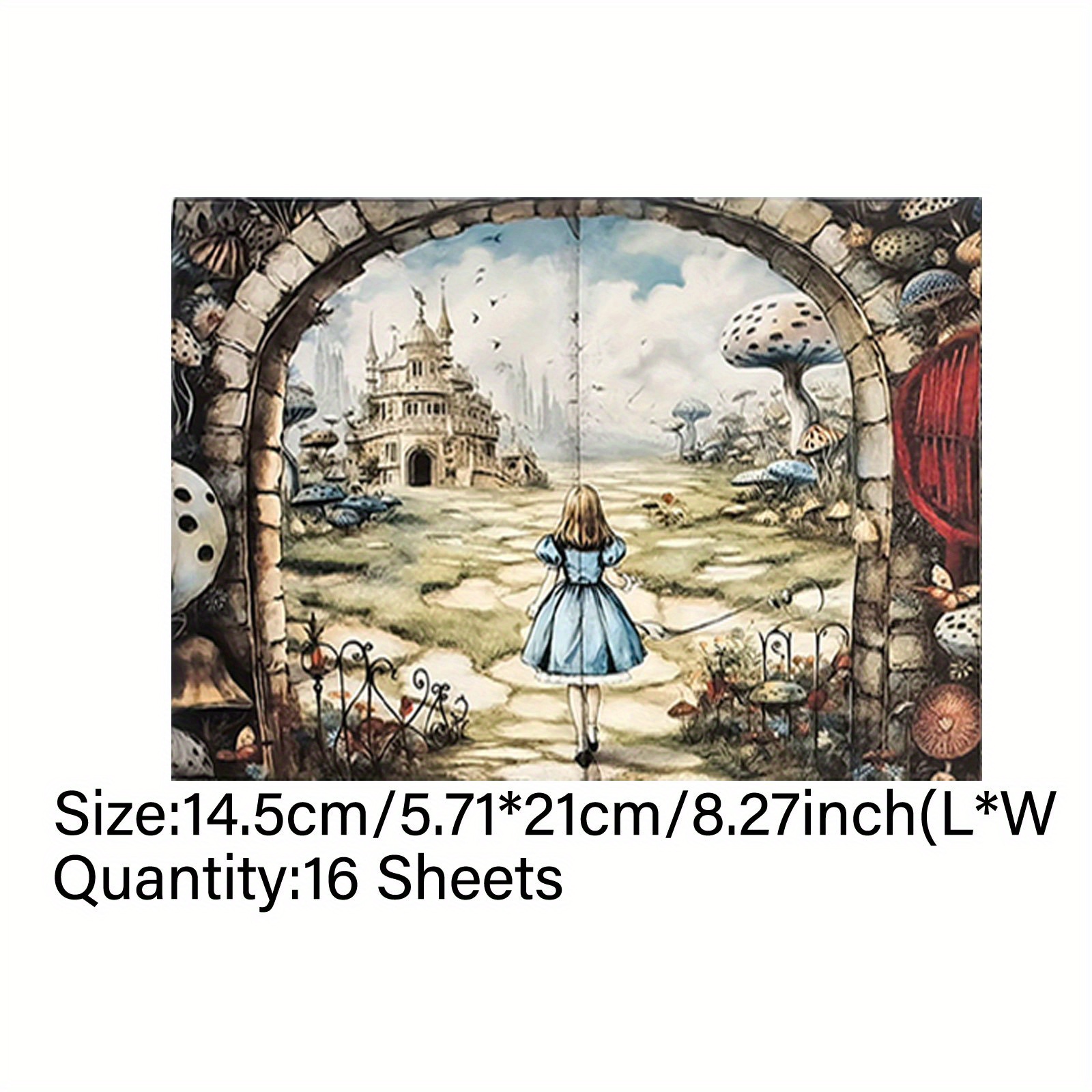Vigus Colored Paper 16 Sheets Cute Bunny Squad Description Trash Diary Magazine Hand Account A5 Size Craft Paper