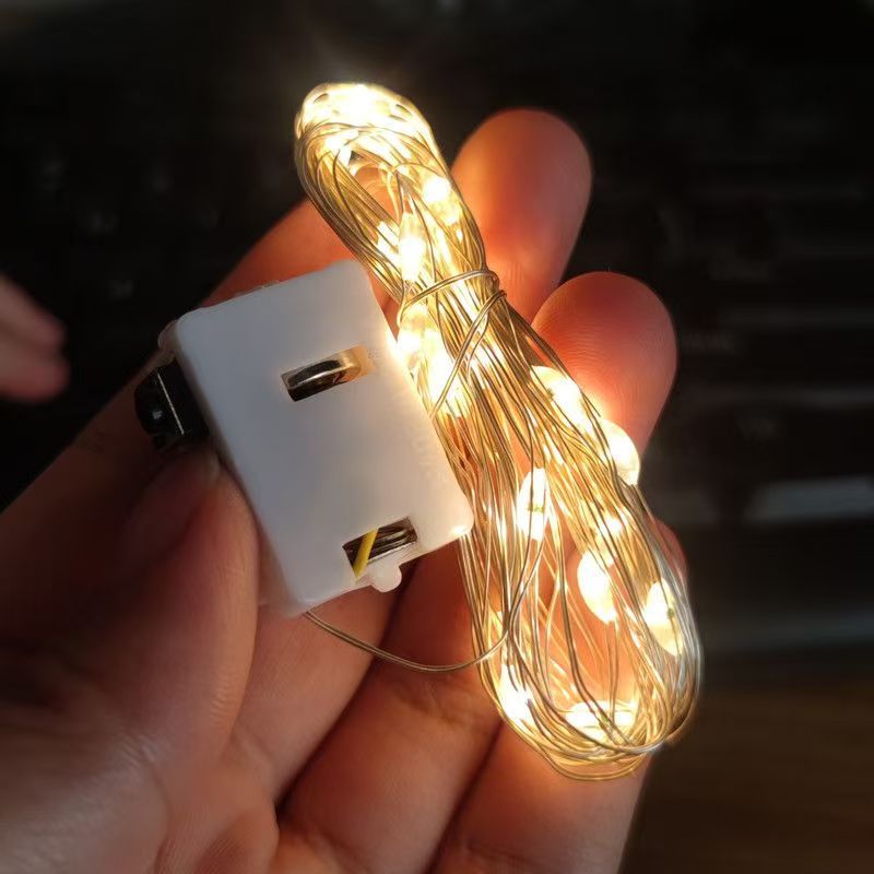 TEMU 30 Mini Fairy Lights With Wire Flashing /20 Speed , Mini String Lights, Wire, Flashing Firefly Lights, Suitable For Christmas Decoration,,