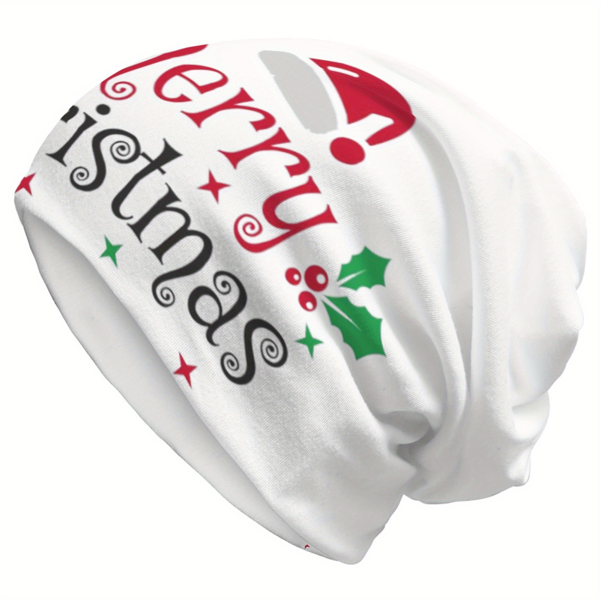 

1pc Christmas Hat For Men, And Polyester-, , Unisex ,