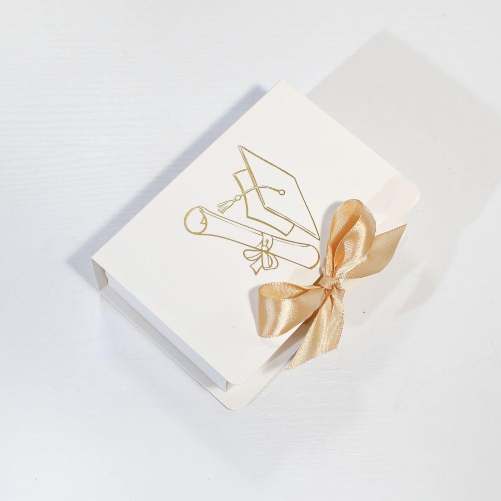 TEMU 10pcs Graduation Gift Boxes With Cap And Diploma Design, Favor Boxes With Ribbon Bow, Mini Candy Treat Packaging For Graduation Party Supplies,