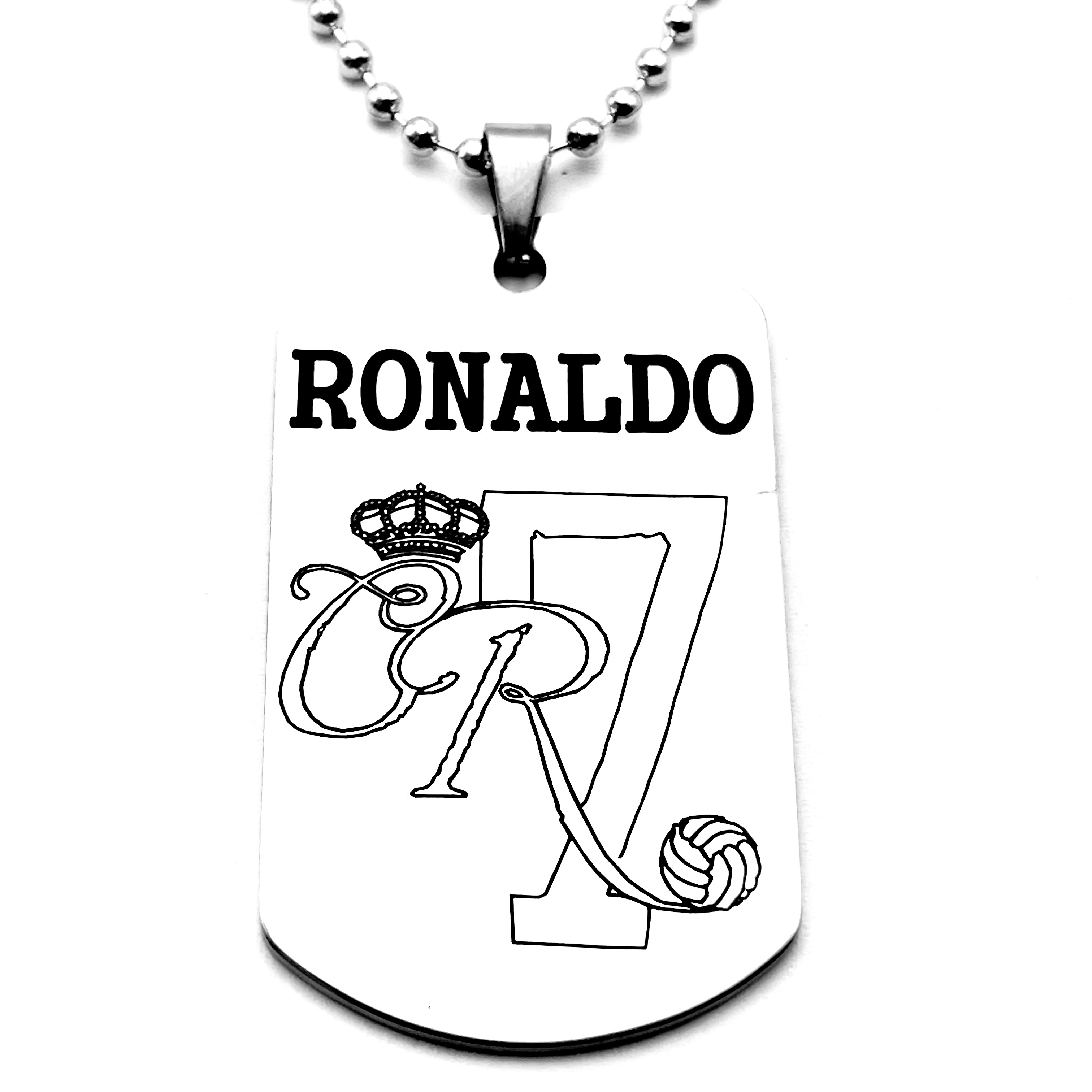 

Men's Cr7 Stainless Steel Necklace, Sporty Style Fashion Accessories, Perfect Lovers, Party Jewelry Gift Set