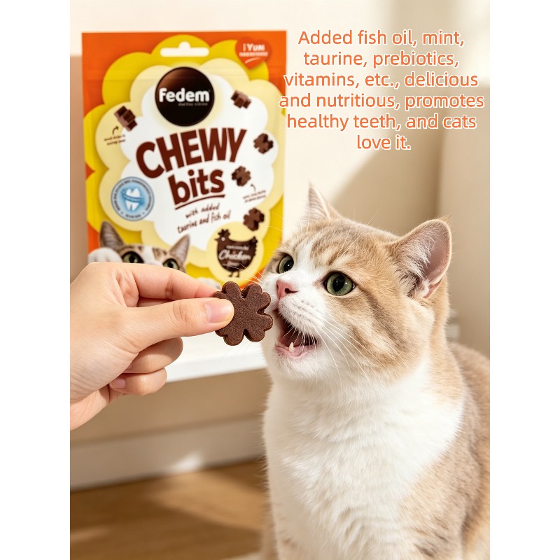 chicken flavored chewable   are a   snack that cats can eat with     dogs can enjoy them making them a nutritious and   for pets that can clean teeth and massage gums Product details 7
