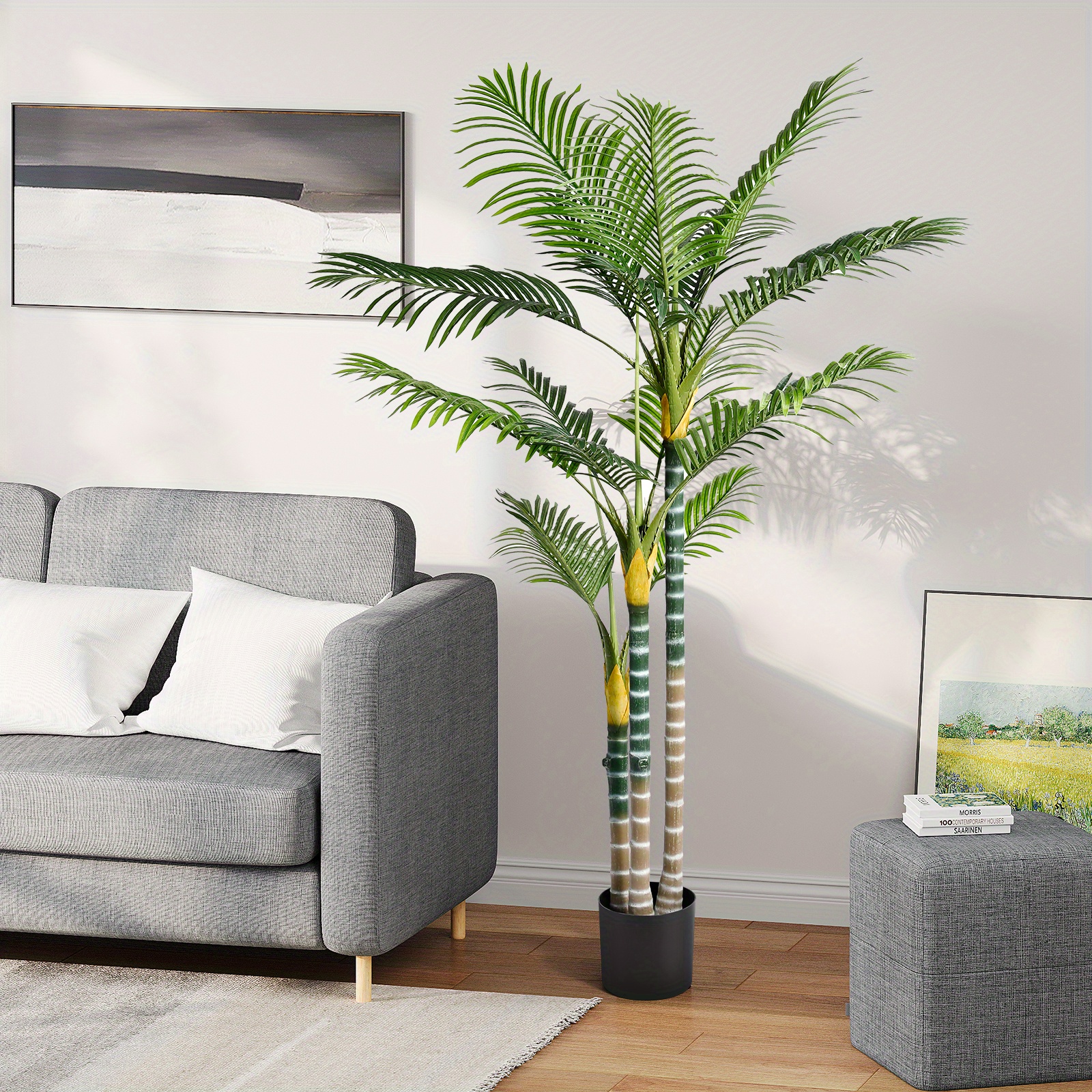 180cm/120cm Kunstmatige Palmboom Decoratie Kunstplant