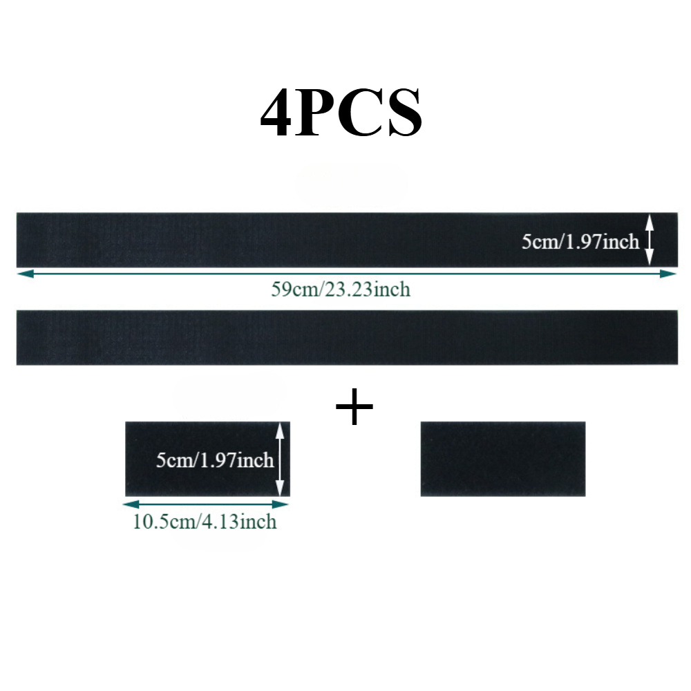 4pcs Car Trunk Storage Fixed Belt Magic Tapes Cars Fixing Belt Universal Storage Bag Tapes Fixed Auto Interior Storage Organization