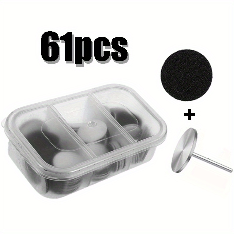 Image of 61pcs Nail Polishing Tools, Nail Trimming And Polishing Gauze Sheets, Dead Skin And Hard On The Sole Of The Foot, Polishing Tools, And Foot Pads