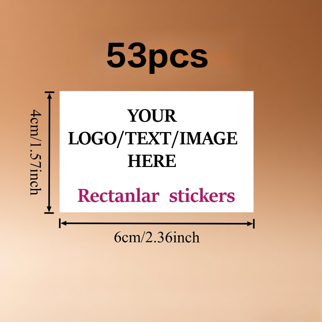 Custom Rectangular Personalized Stickers in Multiple Sizes