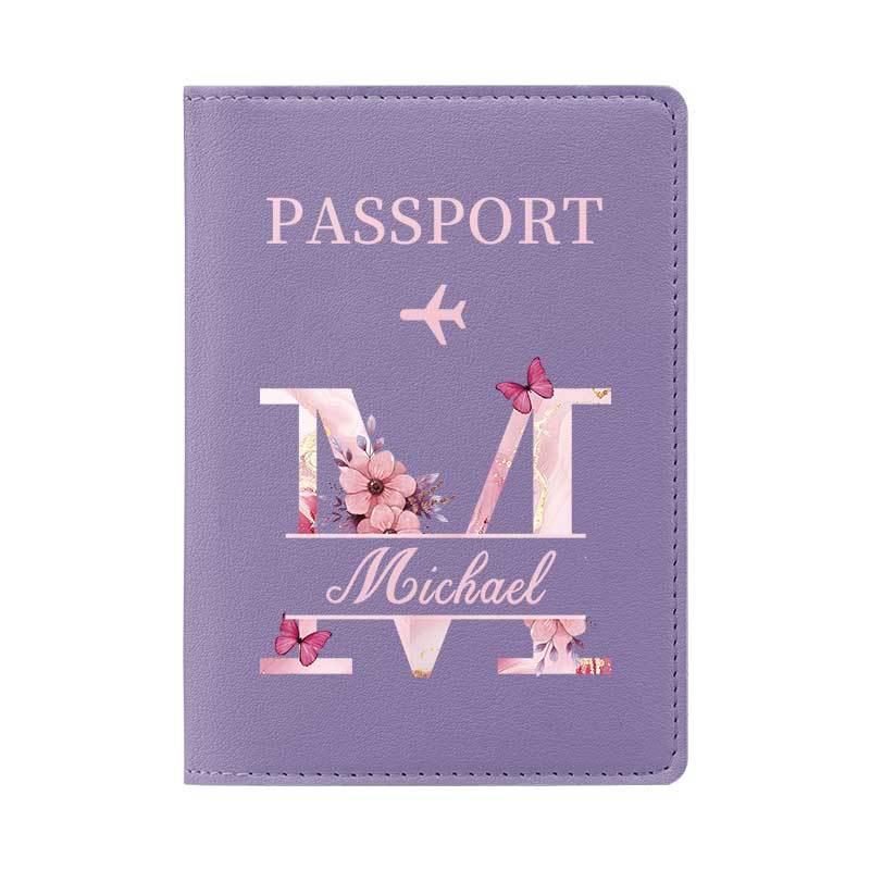 TEMU Porte-passeport personnalisé avec nom personnalisable—peut des jusqu'à . Un accessoire de voyage élégant, pliable, léger et durable, adapté pour