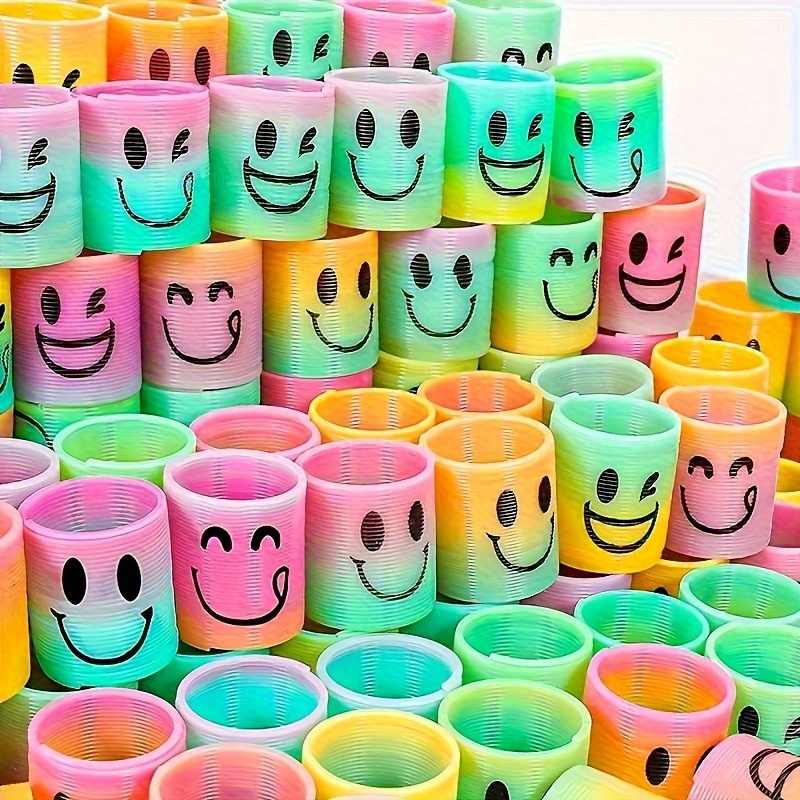 15pcs Mini Spring Rings Stacking Puzzle Gift Set with Fun Toy Pattern