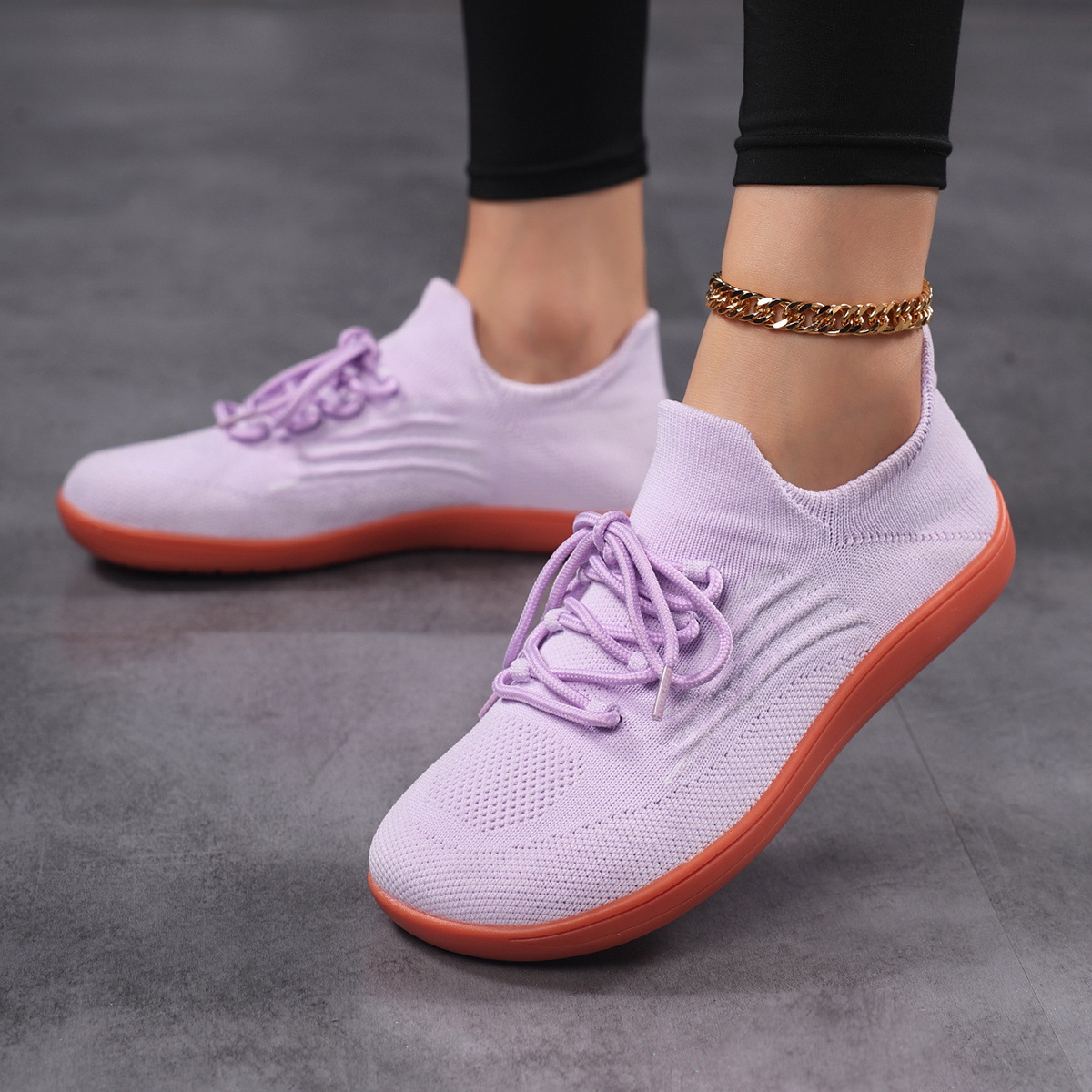 Women's Plus-Size Wide-Toe Running Sneakers for Comfort