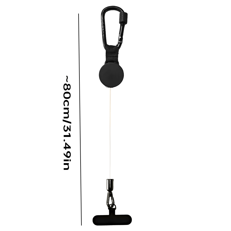 TEMU 1pc Of Extended Anti-theft Phone Strap, Featuring A Pull-out Device For Phone Security, With An Adjustable Length Buckle Suitable For Various