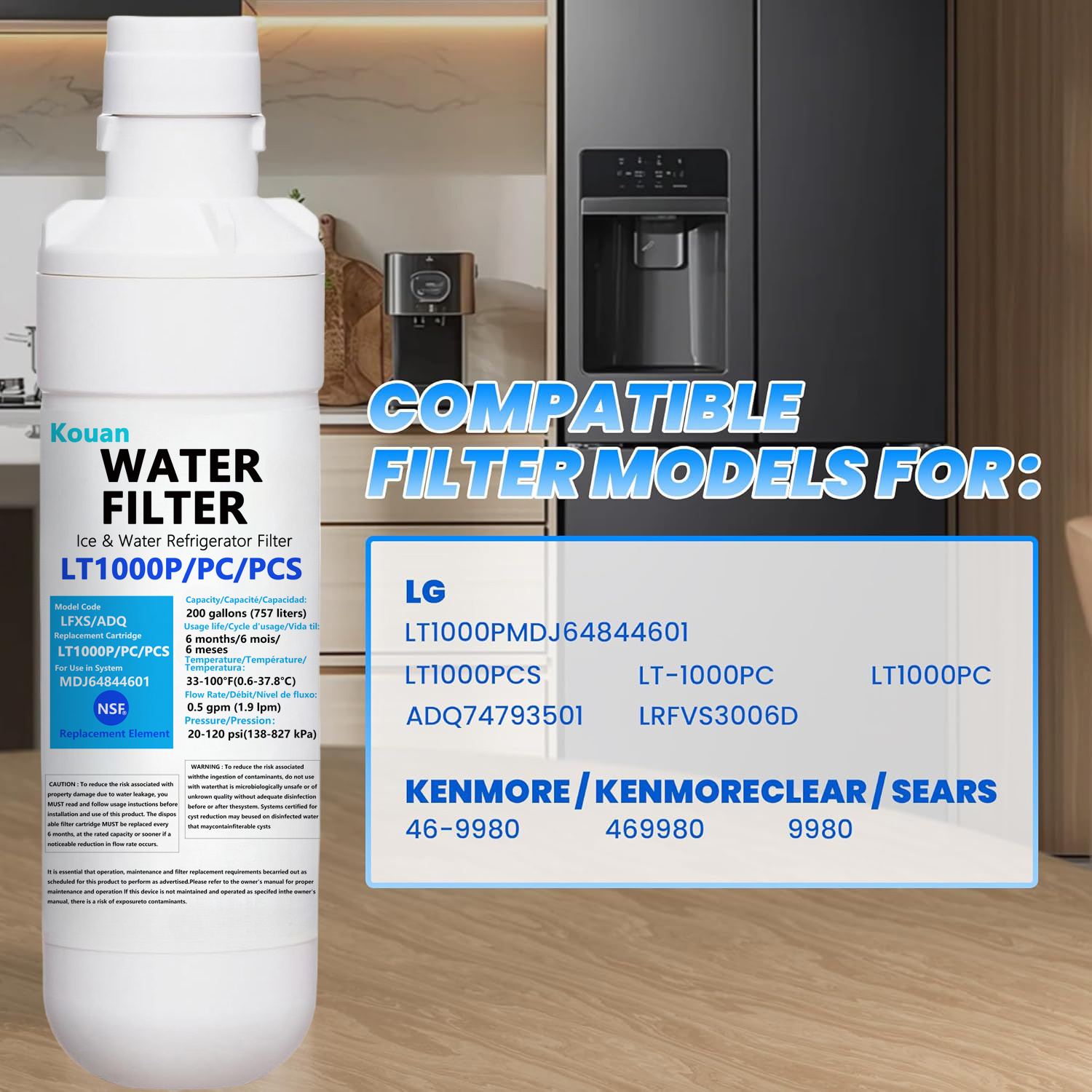 Filtro De Agua De Refrigerador Wildberries Lt700p De Repuest | Cuotas