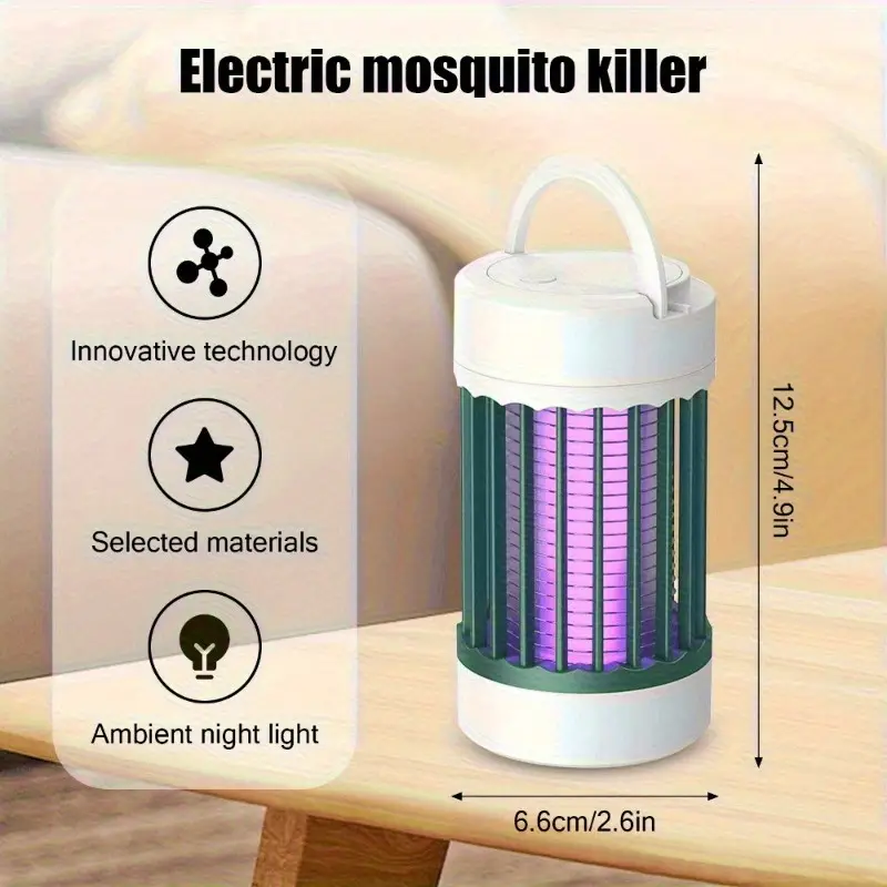 portable mosquito killing lamp dual purpose electric insect repellent in indoor and outdoor light mosquito essential for camping safety protection network of details 1
