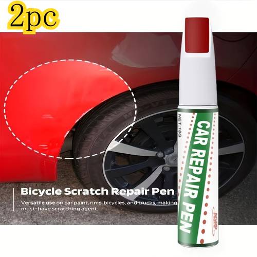 2pcs Universal Car Body Repair Kit Designed for Repairing Scratches And Curb Damage on White Vehicles