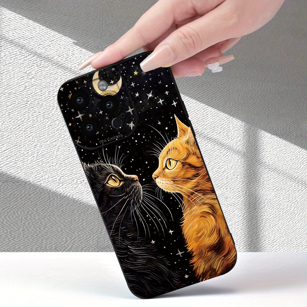 Caracteristică Creativă cu Model Ochi de Pisică Neagră pentru Apple iPhone 16111213141515 Pro 15 Plus 7 Plus 8 Plus XXs Max Xr 11 Pro 12 Pro 13 Pro 14 Pro 11 Pro Max 12 Pro Max 13 Pro Max 14 Pro Max 14 Plus 66S 6 Plus 7816 Pro 16 Plus 16 Pro Max